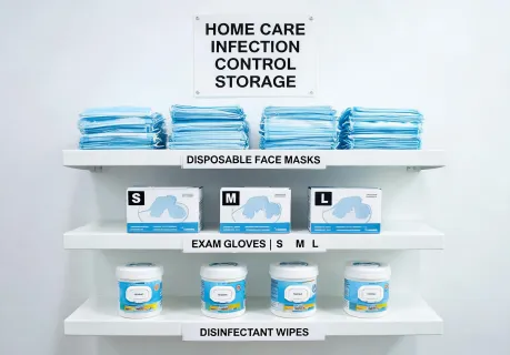 Care team infection control storage
