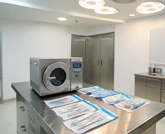 Tuttnauer autoclave in sterilization room